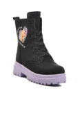 Walkway Siyah Lila İçi Kürklü Kız Çocuk Bot thumbnail 3