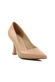 Aspor Bej Ten İnce Topuklu Stiletto Kadın Abiye Ayakkabı - 3