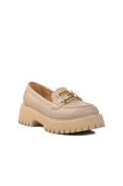 Aspor Bej Kadın Loafer Ayakkabı - 3