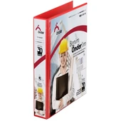 Önder Sunum Klasörü 4 Halkalı 30 MM A4 Kırmızı 2013-2 - 1