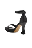 Aspor Siyah Saten İnce Topuk Kadın Topuklu Sandalet thumbnail 4