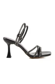 Aspor Siyah Rugan Kadın Topuklu Sandalet - 1