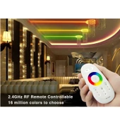 Dokunmatik uzaktan kumanda LED RGB kontrol cihazı DC 12-24V 6A 3 kanallı karartma dinamik modu 2.4G RF - 6