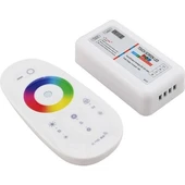 Dokunmatik uzaktan kumanda LED RGB kontrol cihazı DC 12-24V 6A 3 kanallı karartma dinamik modu 2.4G RF - 1