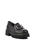 Aspor Siyah Kadın Loafer Ayakkabı - 3