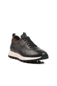 Aspor Siyah Hakiki Deri Erkek Sneaker Ayakkabı - 3