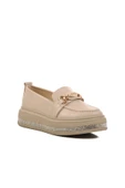 Aspor Bej Kadın Loafer Ayakkabı - 3
