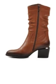Venüs Taba Hakiki Deri Kadın Topuklu Bot thumbnail 2