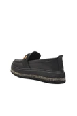 Aspor Siyah Kadın Loafer Ayakkabı - 4