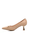 Aspor Bej Cilt Kadın Topuklu Ayakkabı - 2