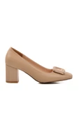Aspor Bej Cilt Kadın Topuklu Ayakkabı thumbnail 1