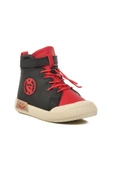 Walkway Siyah Kırmızı Çocuk Hi Sneaker Ayakkabı - 3