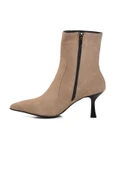 Aspor Bej Süet İçi Polarlı Hakiki Deri Kadın Topuklu Bot thumbnail 2