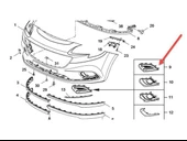 Opel Corsa Ön Tampon Sis Bakaliti Sol (2015-2019) 13419795 1.3, 1.4, 1.2, 1.6, 1.3 CDTI - 1