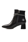 Aspor Siyah Rugan Poliüretan Kadın Topuklu Bot thumbnail 2