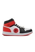 Walkway Siyah Beyaz Kırmızı Unisex Hi Sneaker - 1