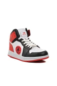 Walkway Siyah Beyaz Kırmızı Unisex Hi Sneaker - 3