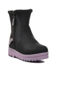 Aspor Siyah Lila İçi Kürklü Kız Çocuk Bot thumbnail 3
