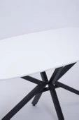 Çapraz Beyaz High Gloss Yemek Masası 90*160 cm - 2