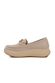 Aspor Bej Ten Cilt Kadın Düz Rahat Günlük Ayakkabı thumbnail 2
