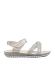 Aspor Beyaz Simli Kız Çocuk Düz Sandalet - 1
