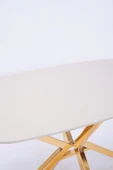 Çapraz Kum Beji High Gloss Yemek Masası 90*160 cm - 6
