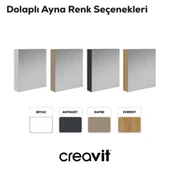 Creavit D20 Aynalı Dolap Beyaz  - 5