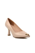 Aspor Bej Kadın Topuklu Stiletto Ayakkabı - 3