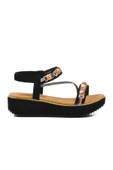 Voyager Siyah Kadın Düz Sandalet thumbnail 1