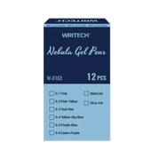 WRITECH W-0163 SOFT GRIP NEBULA MAVİ JEL KALEM - 96'LI STAND - 2