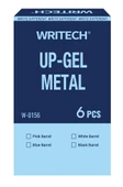 WRITECH W-0156 METAL UP SİYAH GÖVDE 0,7MM MAVİ JEL KALEM - 6'LI KUTU - 2