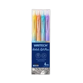 WRITECH W-0163 SOFT GRIP NEBULA PEMBE GÖVDE MAVİ JEL KALEM - 12'Lİ KUTU - 2