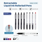 WRITECH W-994 0,5MM BASMALI ROLLER KALEM BEYAZ GÖVDE -12'Lİ KUTU - 2