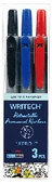 WRITECH W-805P BASMALI PERMANENT KALEM (SİYAH-MAVİ-KIRMIZI) - 3'LÜ - 1