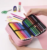 MILAN 081364FR FAIRY TALE  PERİ MASALI LİLA 3 CEPLİ SETLİ KALEM ÇANTASI thumbnail 2