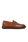 Aspor Taba Hakiki Deri Erkek Loafer Ayakkabı - 1