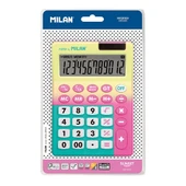 MILAN 151812SNPBL SUNSET SARI-PEMBE 12 HANELİ HESAP MAKİNASI - 1