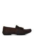 Aspor Kahve Nubuk Erkek Loafer Ayakkabı - 1