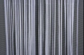 DÜZ İP PERDE 0.80 mm GRİ ÇİFT RENK 100 Cm En 280 Cm Boy  HAZIR YASSI KALIN ŞERİT İP PERDE - 3
