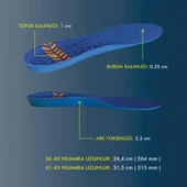 BG184 | Yumuşak Memory Foam, Darbe Emici, Ortopedik, İş Ayakkabıları ve Botlar için İç Tabanlık thumbnail 6