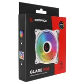 Rampage Fan Kasa Glare F50 38Cfm 1200Rpm 12Cm Raınbow 3P+4P Molex Soketlı Beyaz - 5