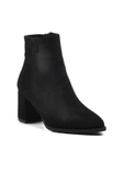 Aspor Siyah Süet Kadın Topuklu Bot thumbnail 3