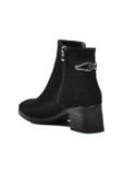 Aspor Siyah Süet Kadın Topuklu Bot thumbnail 4