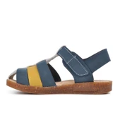 Aspor Lacivert Bej Hardal Comfort Erkek Çocuk Düz Sandalet thumbnail 2