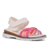 Aspor Beyaz Pembe Ortopedik Kız Çocuk Sandalet thumbnail 3