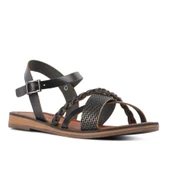 Aspor Siyah Kadın Düz Sandalet - 3