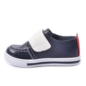 Aspor Lacivert Beyaz Suni Deri Bebek Günlük Ayakkabı - 3