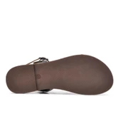 Aspor Siyah Kadın Düz Sandalet - 4