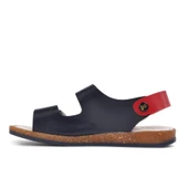 Aspor Lacivert Beyaz Kırmızı Comfort Erkek Çocuk Düz Sandalet thumbnail 2