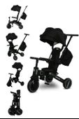 Maxi Taxi Easy Trike F5 Ebeveyn Kontrollü Çift Yönlü Siyah Katlanabilir Çocuk Bisikleti - 1